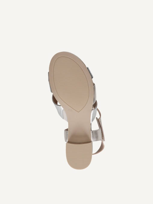 Sandale dama din piele naturala, Caprice 9-28201-46 991 LT.GOLD COMB, auriu - Img 6