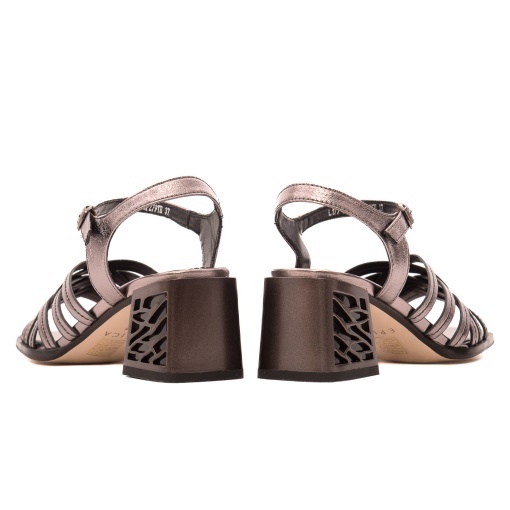 Sandale dama din piele naturala, Epica Z9L177-A629-ZP279TH 17-N, bronz - Img 6