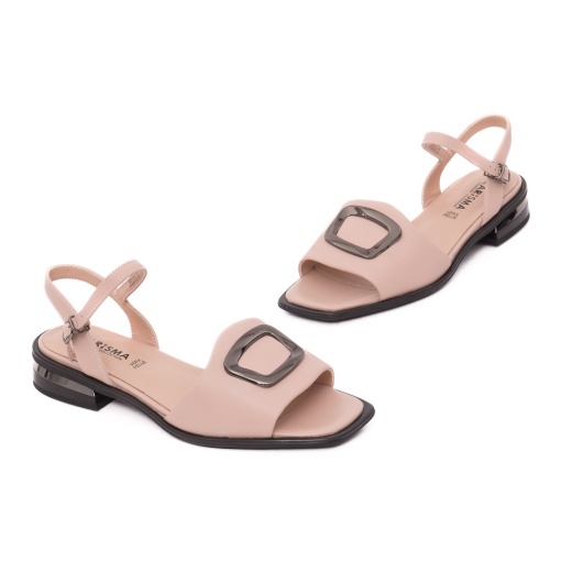 Sandale dama elegante din piele naturala, KARISMA, JYJY60001A C5-N, roze - Img 2