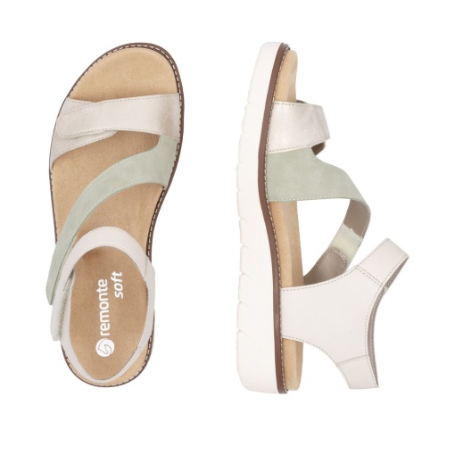 Sandale damă Remonte D2050-62 bej – piele naturală &amp; talpă confortabilă - Img 4