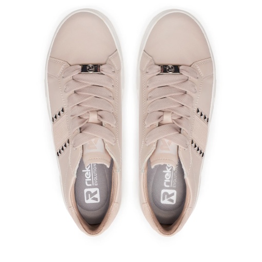 Sneakers dama roz Rieker Revolution piele naturala W0506-31 - Img 7