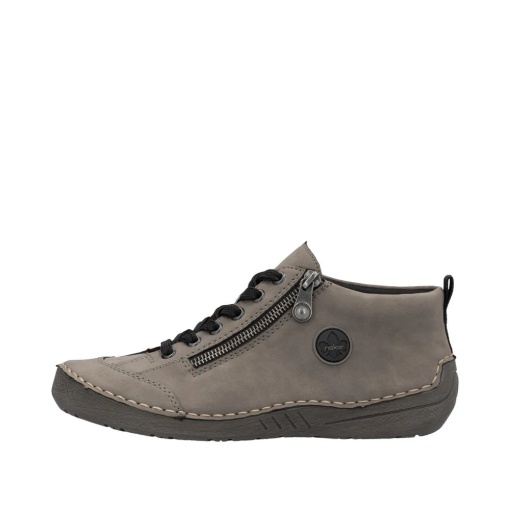 Botine dama din imitatie de piele, Rieker, 52514-42, gri - Img 4