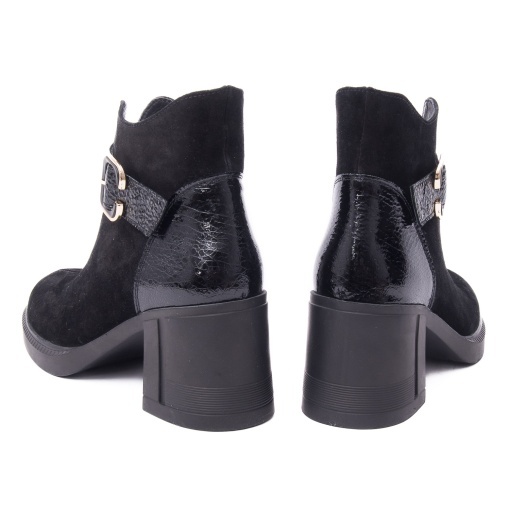 Botine dama din piele intoarsa, Dogati 9755, negru - Img 6