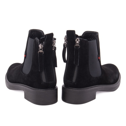Botine dama din piele naturala intoarsa, PASS Collection 1M550006A 01-I, negru - Img 5