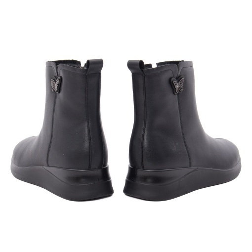 Botine dama din piele naturala, PASS Collection 1HJ90011B 01-N, negru - Img 5