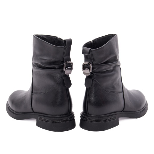 Botine dama din piele naturala, PASS Collection 1X490028A 01-N, negru - Img 5