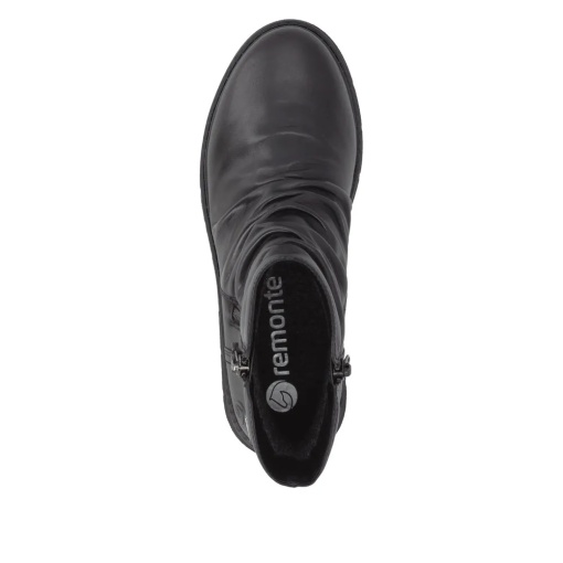 Botine dama din piele naturala, Remonte D3981-00, negru - Img 7