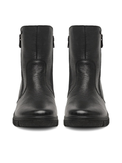 Botine dama din piele naturala, Rieker Z7263-00, negru - Img 8