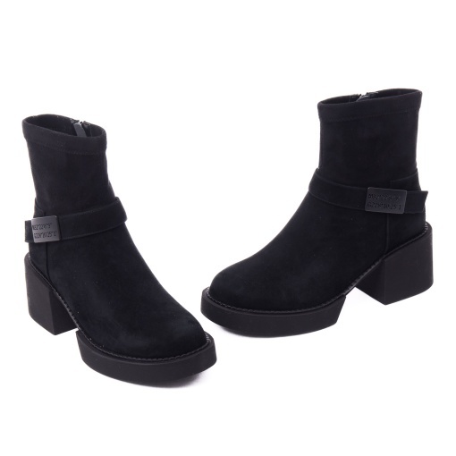 Botine dama Feeling piele intoarsa 25-124-01 - Img 2