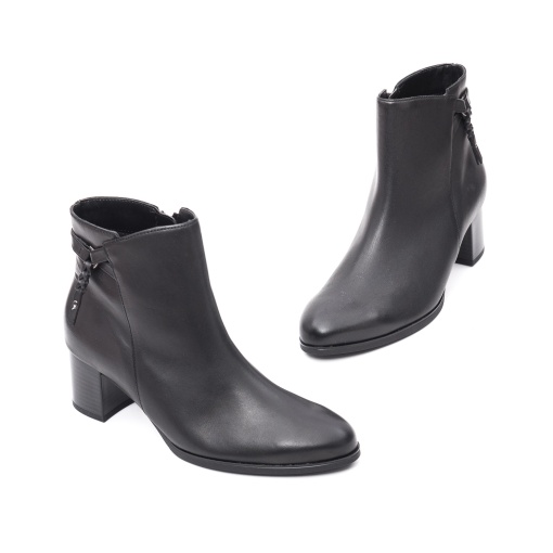 botine din piele naturala