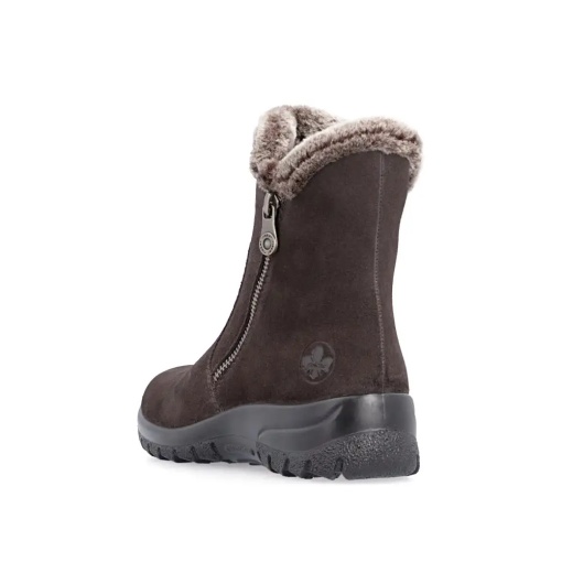 Botine dama Rieker L7162-25, maro inchis - imagine 6