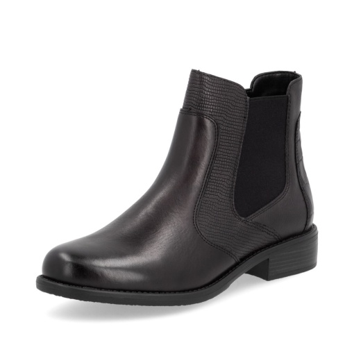 Botine din piele netedă cu imprimeu tip piele de sarpe D0F70-26 - Img 2