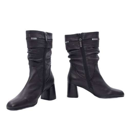 Cizme dama din piele naturala, Regarde le Ciel NEVA 01 7939 SHADOW BLACK, negru - Img 3