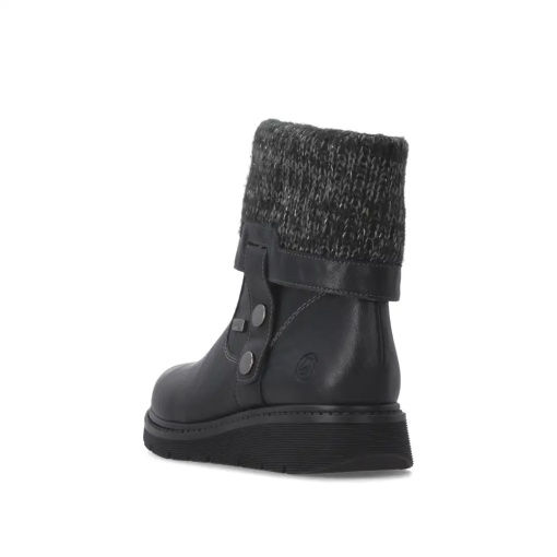 Cizme scurte dama Remonte D3976-03, negru - imagine 6