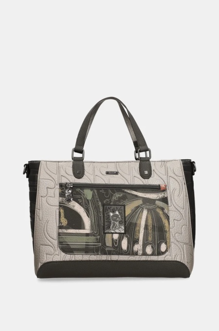 Geanta eleganta SQUARE CROSSBODY ORCHESTRA din piele ecologica, Anekke 43801-447 Multicolor - Img 4
