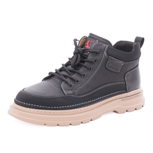 Ghete barbati din piele naturala, Otter 1E670008A 01-N, negru - Img 2