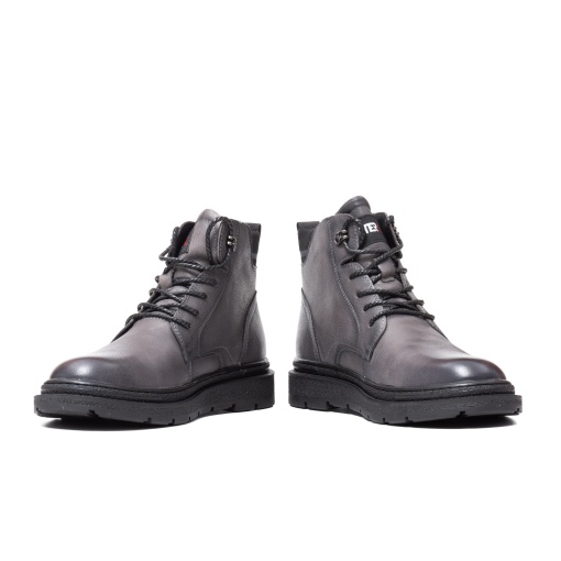 Ghete barbati piele, E6E630001B 14-N, gri - Img 4