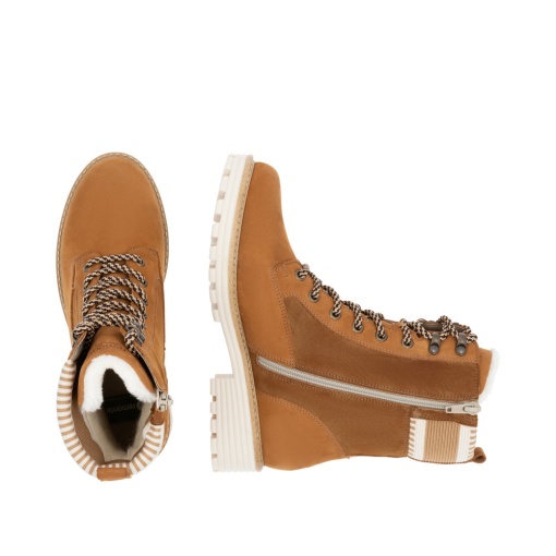Ghete dama casual, piele naturala nubuc, D0W77-22 - Img 11