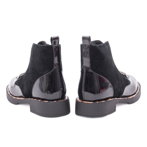 Ghete dama din piele intoarsa, Epica 3A206-M121B-G575A O7-I, negru print - Img 5