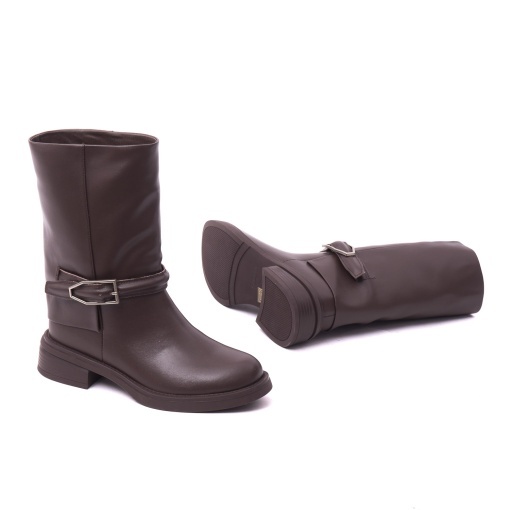 Ghete dama din piele naturala, Karisma, V724A494H-61B-C457 02-N, maro - Img 4