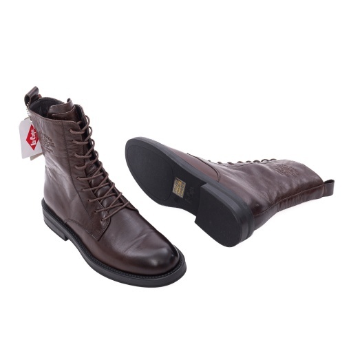Ghete dama din piele naturala, OBUWIE, Lee Cooper LCJ-26-18-4665L, maro - Img 3