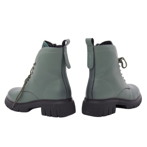 Ghete dama din piele naturala, PASS Collection 1WB90003D 06-N, verde - Img 5