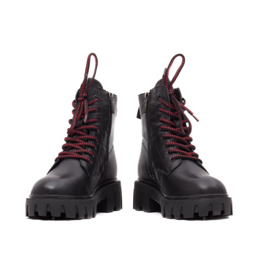 Ghete dama, piele naturala, M4M400013A 01-N, negru - Img 5