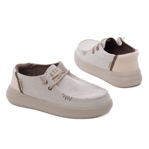 Pantofi barbati casual din material textil, POLO U.S. GOLF, S26-S00US4635 BROWN, maro taupe - Img 3