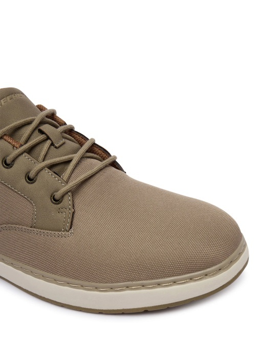 Pantofi barbati casual din material textil, Skechers GARLAN - FITZ 205716 KHK KHAKI, kaki - Img 2