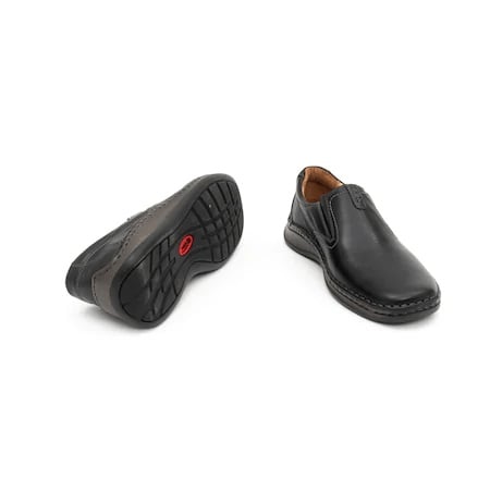 Pantofi barbati casual negri, piele naturala, LFX 919 - Img 5