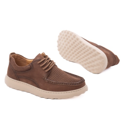 Pantofi barbati din piele naturala, Battisto Lascari SM-3, maro - Img 4