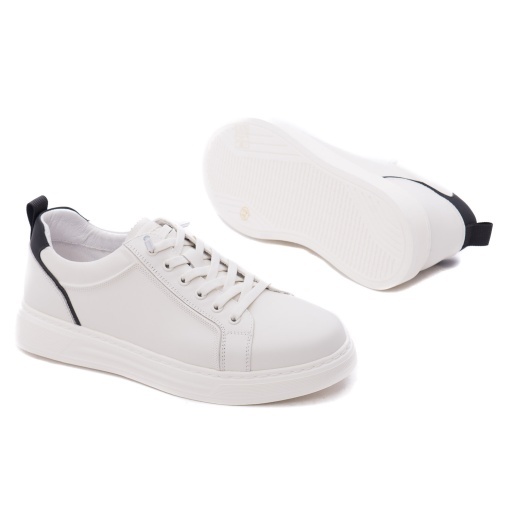 Pantofi barbati din piele naturala, Otter J2J280002A 47-N, alb - Img 4