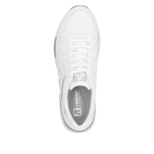 Pantofi barbati sport, piele ecologica, U1400-80, alb - Img 4