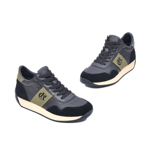 Pantofi barbati tip sneakers 3MKD789802A 01-N, negru - Img 2