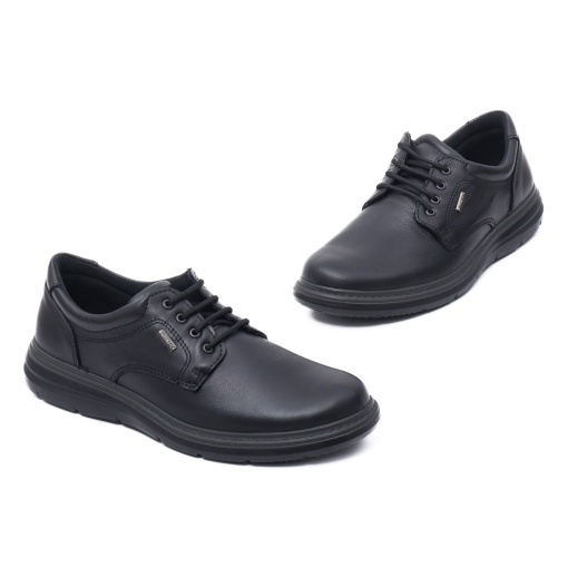 Pantofi casual cu siret, IMAC, IC201448 01-N, negru - Img 2
