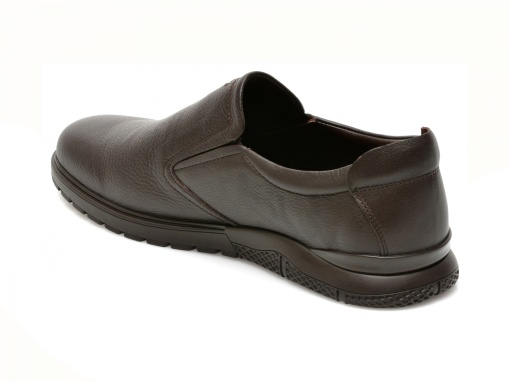 Pantofi casual Otter, piele naturala, OT556 C4 maro inchis - Img 6