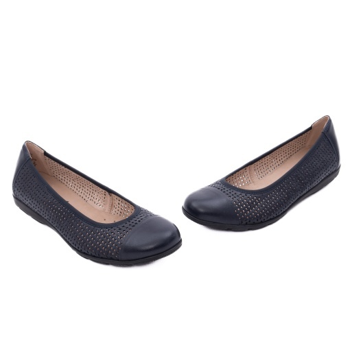 Pantofi dama casual din piele naturala, Caprice, 9-22151-42 814 OCEAN SOFTNAP, bleumarin - Img 2
