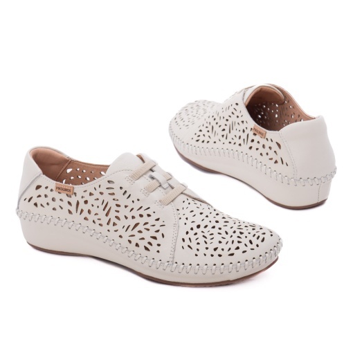 Pantofi dama casual din piele naturala, Pikolinos P. VALLARTA 655-4783 NATA, alb - Img 3
