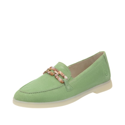 Pantofi dama casual, Remonte D2F00-52 din piele naturala, verde - Img 2