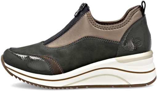 Pantofi dama din material sintetic, Remonte, D0T08-54, verde inchis - Img 3