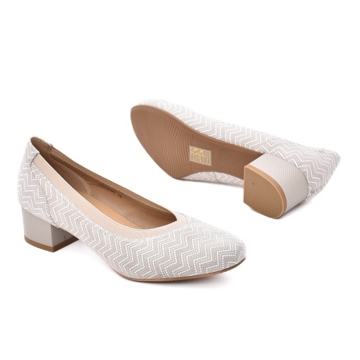 Pantofi dama din piele intoarsa, Karisma, JIJI80048B 97-I, bej - Img 4