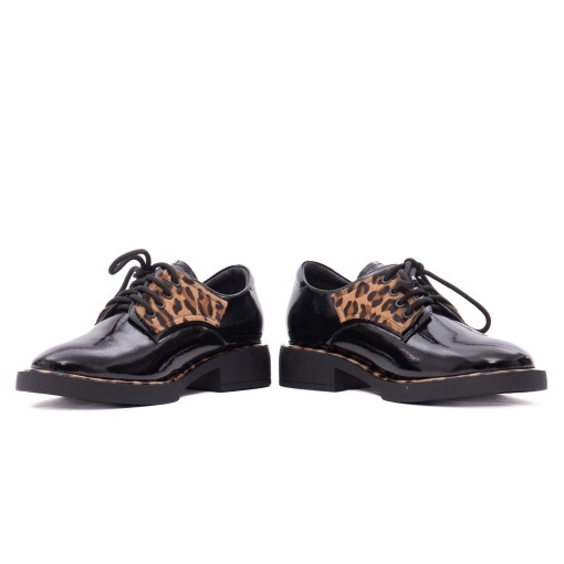 Pantofi dama din piele naturala lacuita, Epica D7A203-M107-G575A 01-L, negru - Img 5