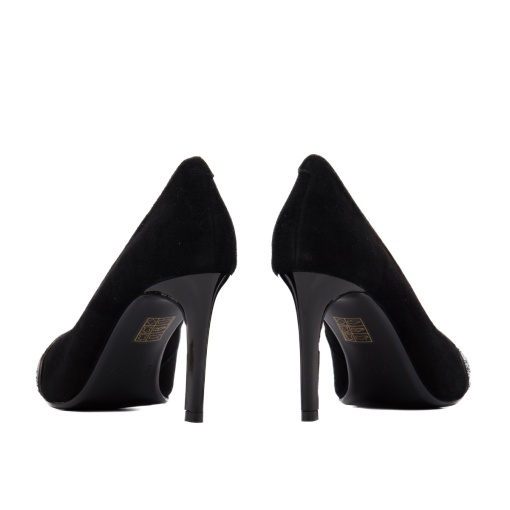 Pantofi dama eleganti, piele naturala intoarsa, HMHM00039 01-I, negru - Img 7