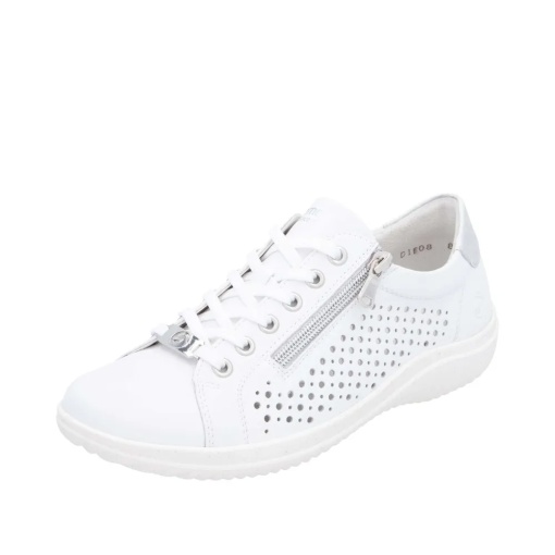 Pantofi dama, piele naturala, Remonte D1E08-80, alb - Img 2