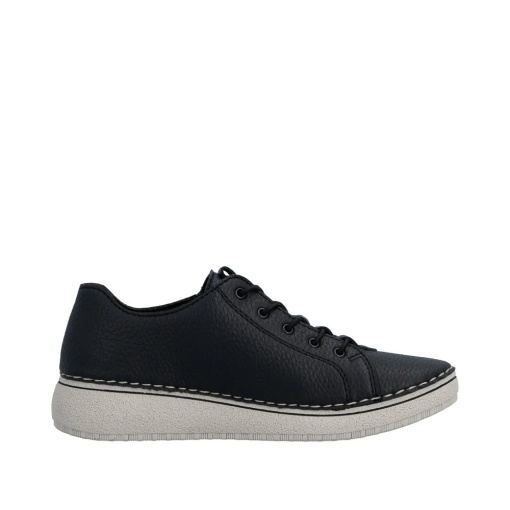 Pantofi dama, piele naturala, Rieker 50965-14, bleumarin - Img 7