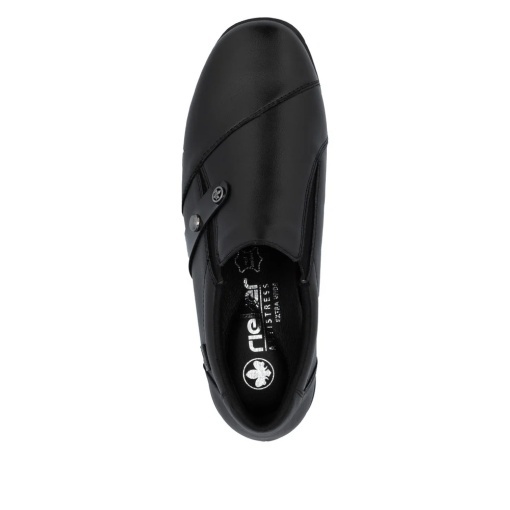 Pantofi damă Rieker 47250-00 negri din piele, confort și stil cu talpă flexibilă - Img 5