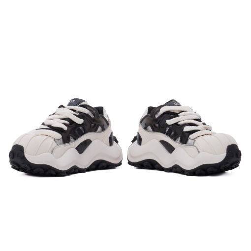 Pantofi dama sport din piele mix, Gryxx Z6ZJ80004A 47-Z, alb negru - Img 5