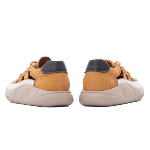 Pantofi dama sport din piele naturala, Feeling, 68883 maro - Img 6