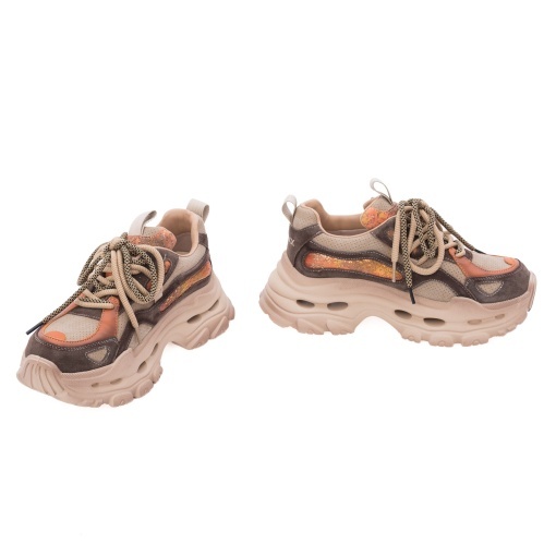 Pantofi dama sport din piele naturala intoarsa, Gryxx, 1Y2923-1A 97-I, bej diverse - Img 3