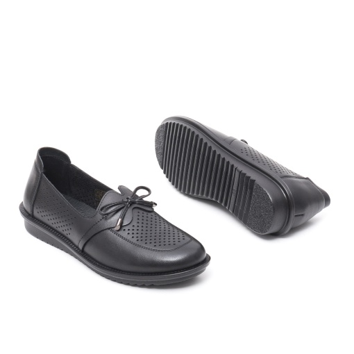 Pantofi de vara, piele naturala, 8OWB40009A 01-N, negru - Img 5